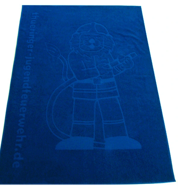 Handtuch Badetuch Saunatuch Strandtuch hoch-tief einweben lassen mit Logo